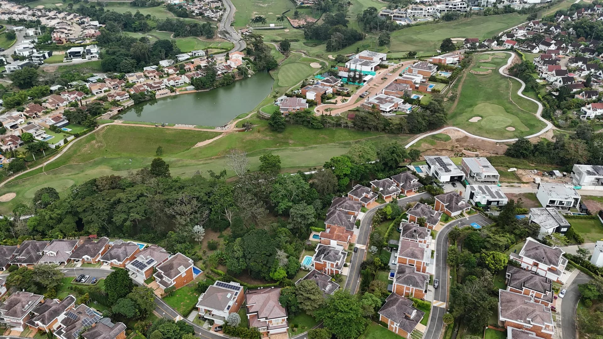 Vista aérea de Ruitoque Condominio, Floridablanca — casas campestres y lotes en condominio exclusivo